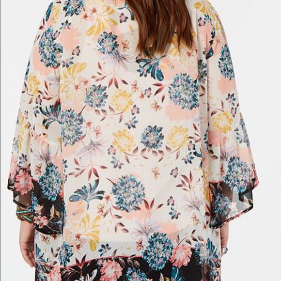 Style & Co hip length kimono style cover glorious - Picture 2 of 6